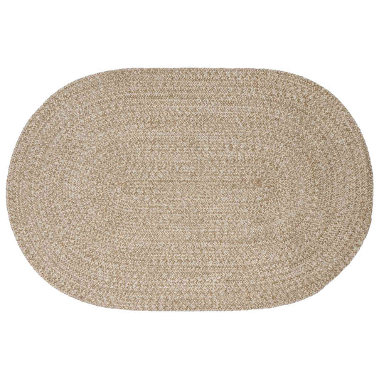 Bereichsteppiche Weiß 122 x 183 cm Jute