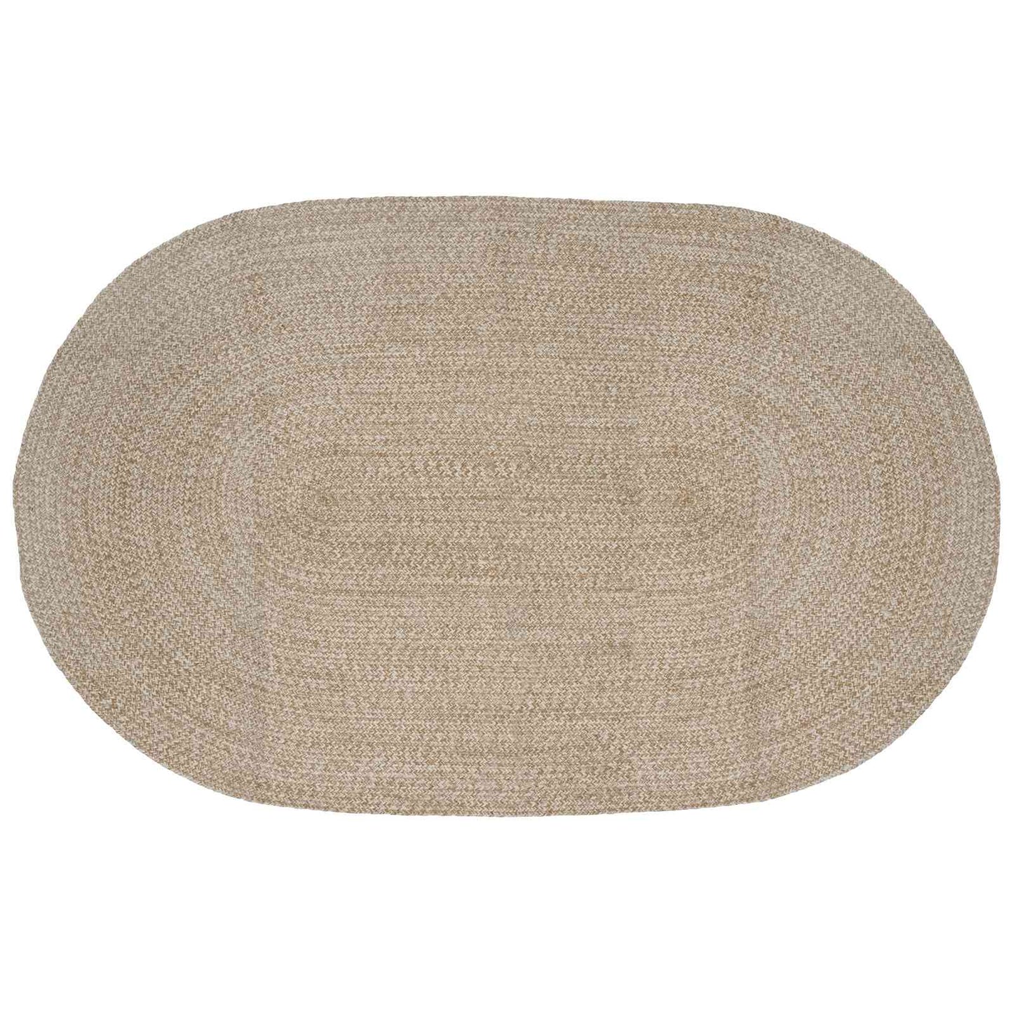 Bereichsteppiche Weiß 152 x 245 cm Jute