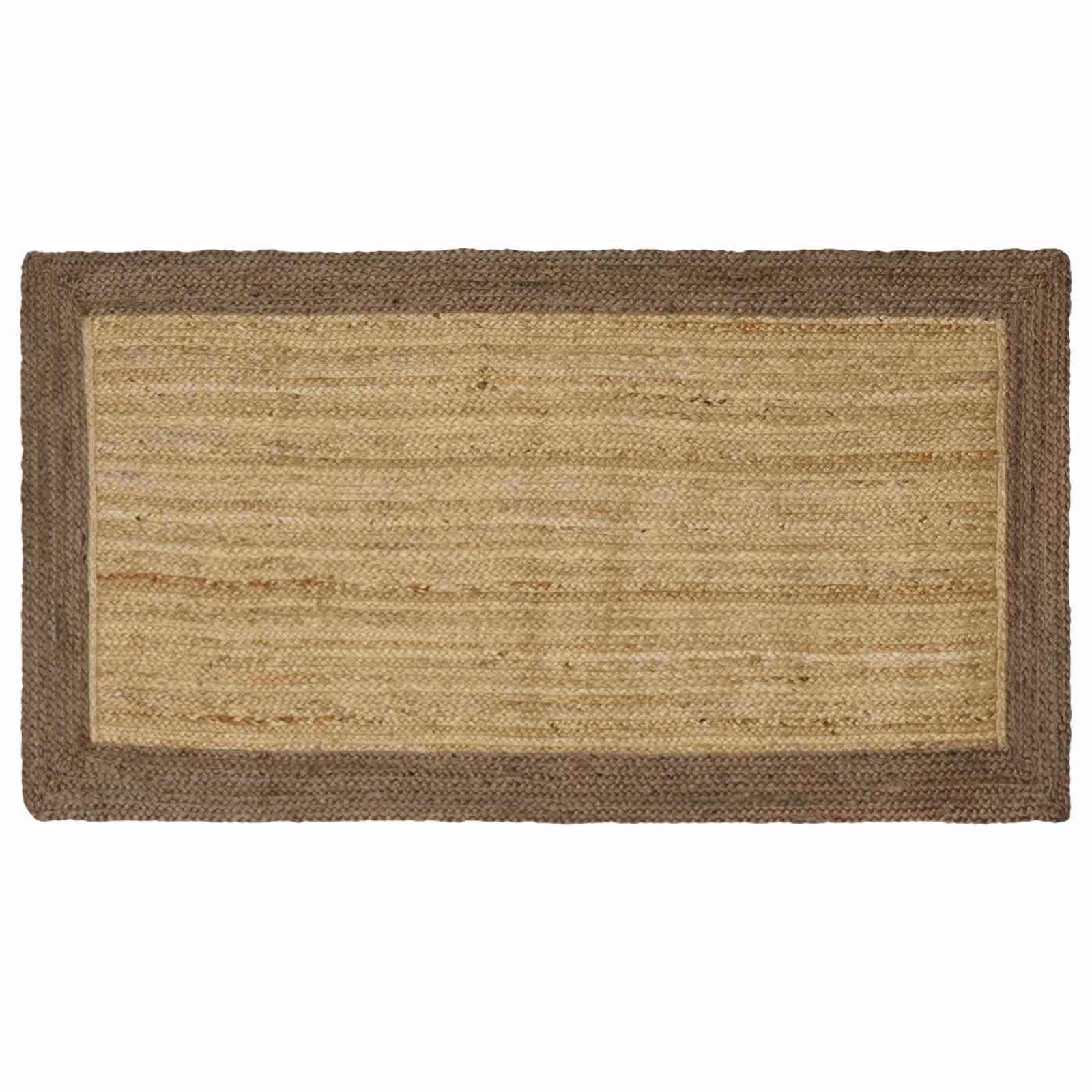 Bereichsteppiche Grau 80 x 150 cm Jute
