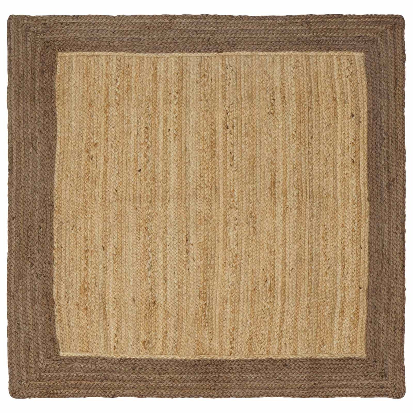 Bereichsteppiche Grau 120 x 120 cm Jute
