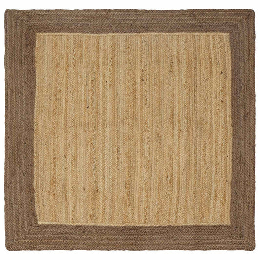 Bereichsteppiche Grau 120 x 120 cm Jute