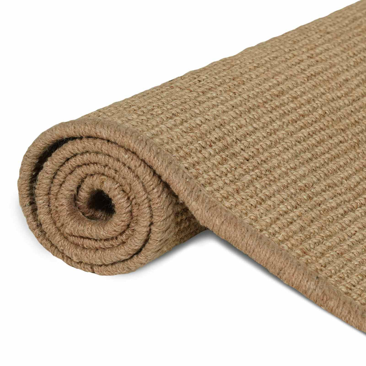 Bereichsteppich Hellbraun 240 x 340 cm Jute