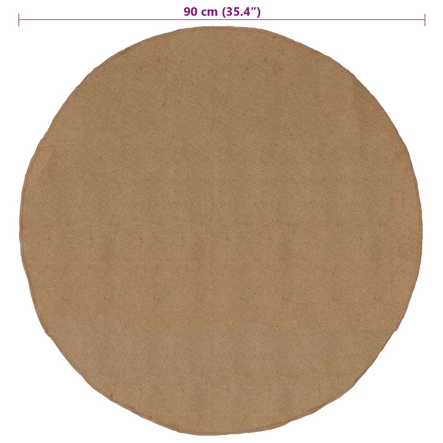 Bereichsteppiche Natur Ø 90 cm Jute