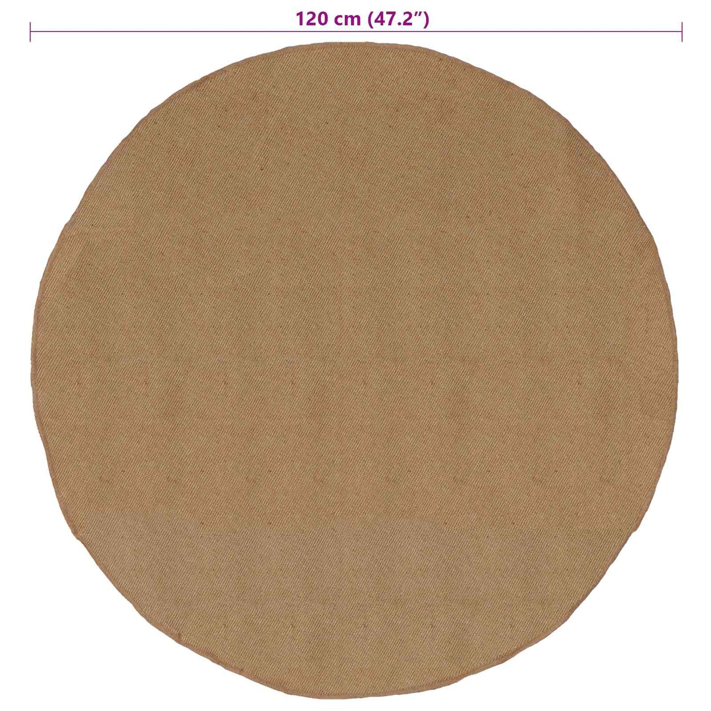 Bereichsteppiche Natur Ø 120 cm Jute