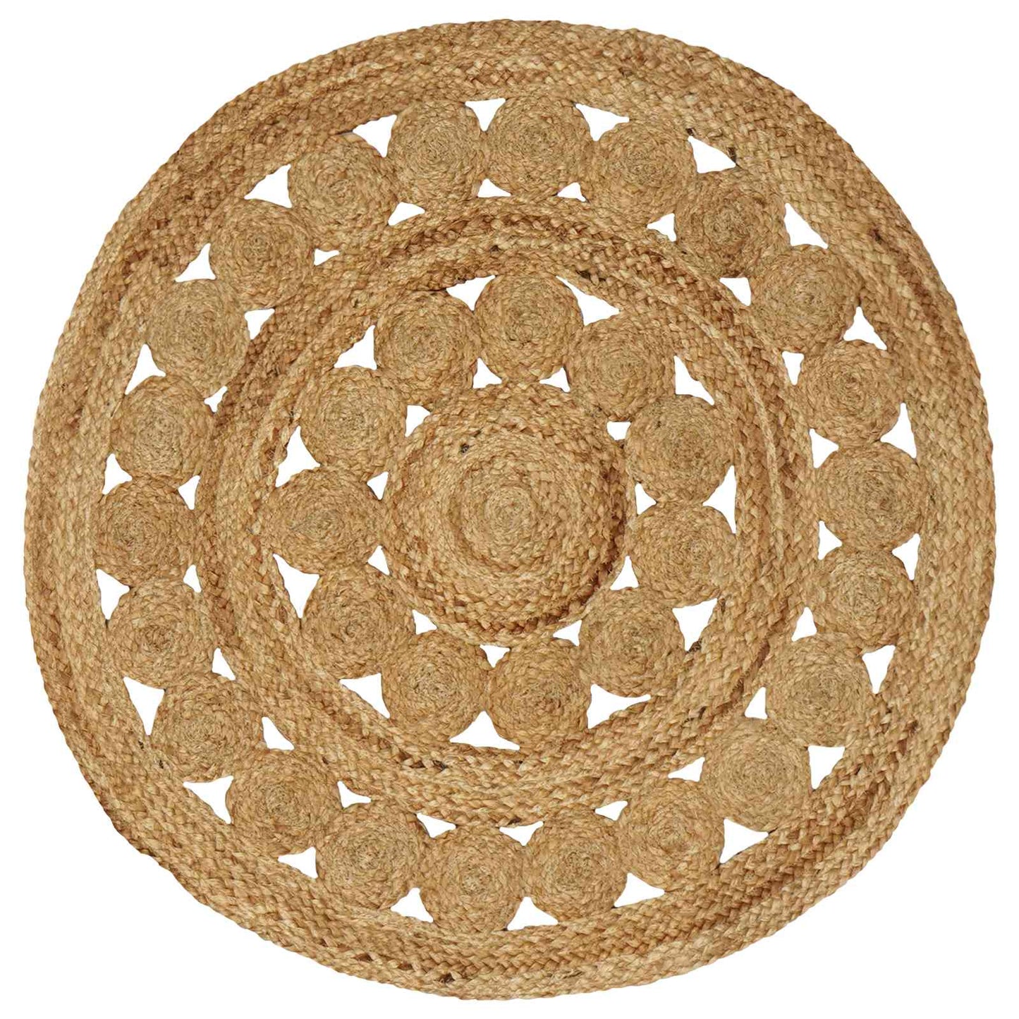 Bereichsteppiche Natur Ø 90 cm Jute