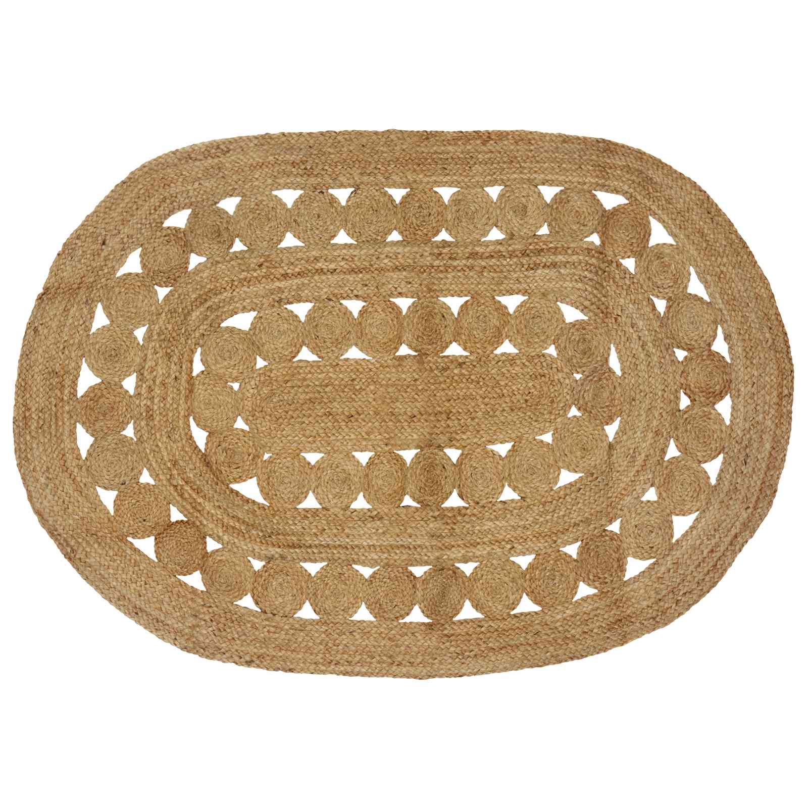 Bereichsteppiche Natur 122 x 183 cm Jute