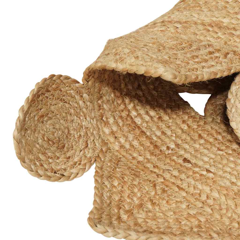 Teppich Beige 100 x 152 cm Jute