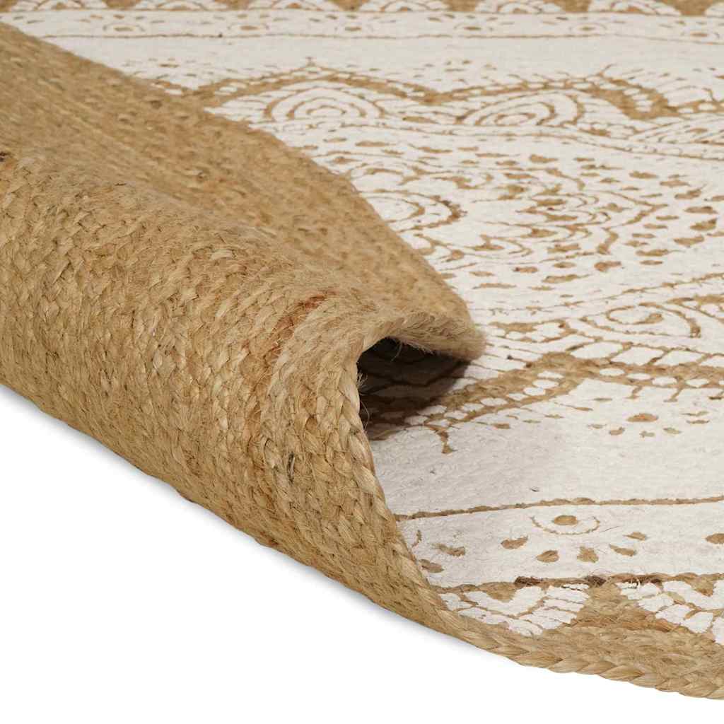 Teppich Braun 122 x 183 cm Jute