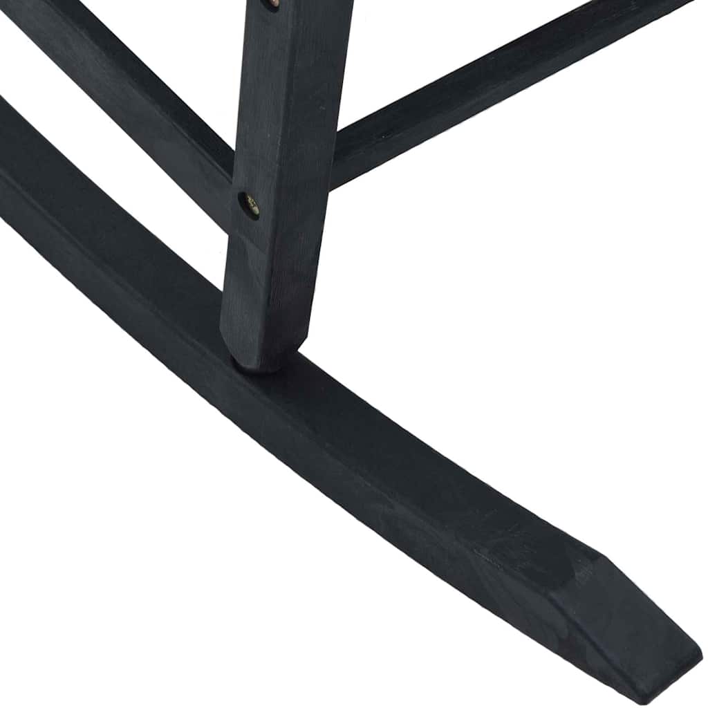 Schaukelstuhl Schwarz 84 x 65 x 114 cm Harz