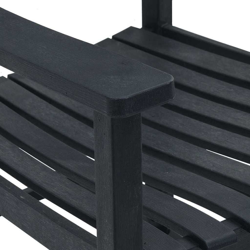 Schaukelstuhl Schwarz 84 x 65 x 114 cm Harz