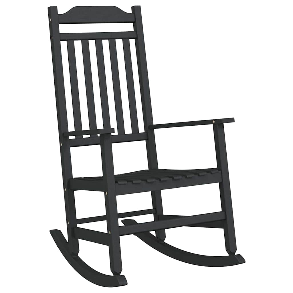 Schaukelstuhl Schwarz 84 x 65 x 114 cm Harz