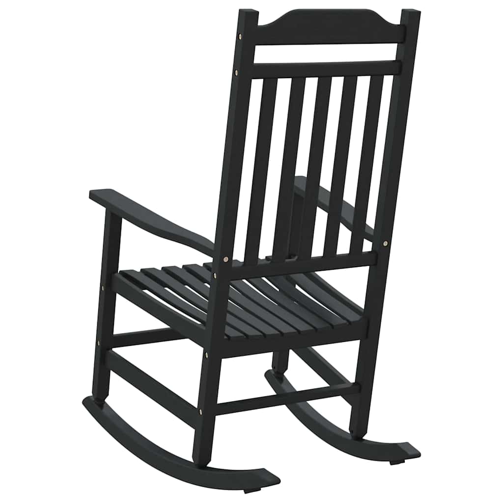 Schaukelstuhl Schwarz 84 x 65 x 114 cm Harz