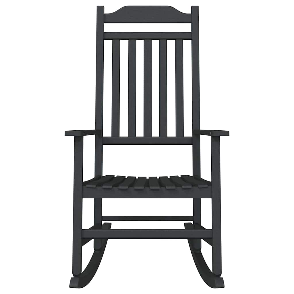 Schaukelstuhl Schwarz 84 x 65 x 114 cm Harz