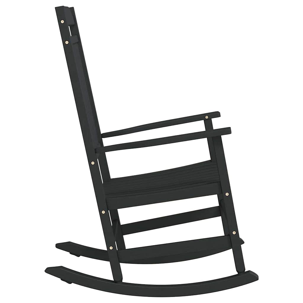 Schaukelstuhl Schwarz 84 x 65 x 114 cm Harz