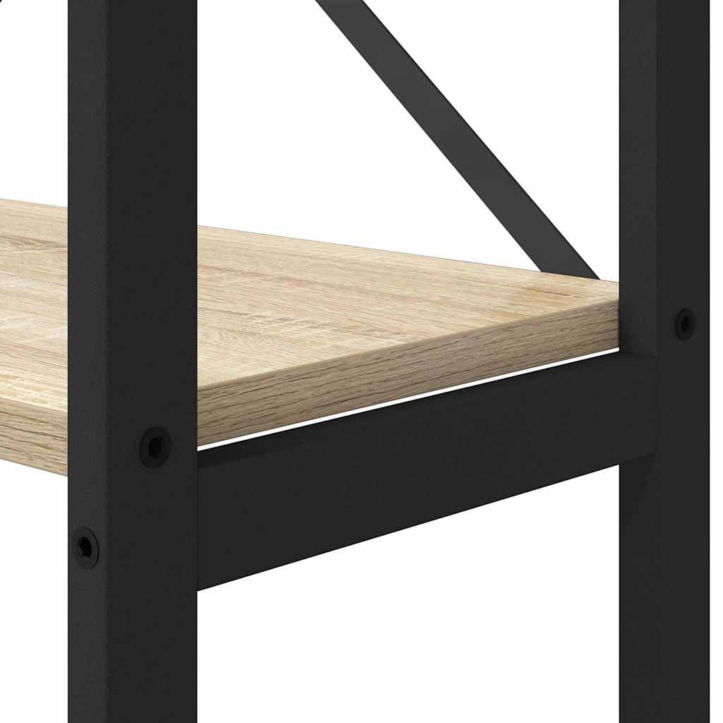 Bücherregal 156 x 25 x 167 cm Holzwerkstoff Sonoma-Eiche