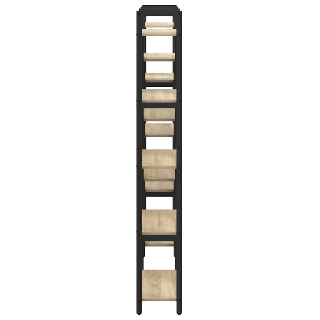 Bücherregal 156 x 25 x 167 cm Holzwerkstoff Sonoma-Eiche