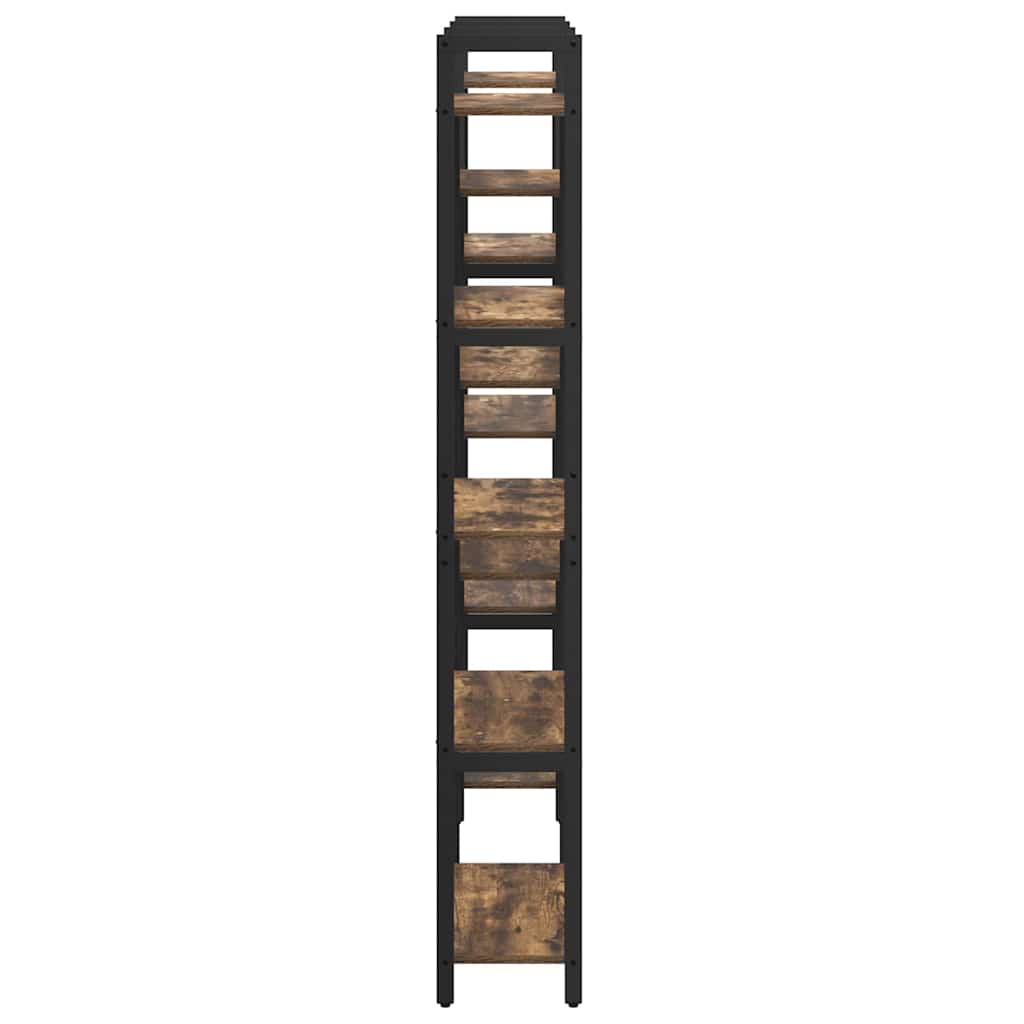 Bücherregal 156 x 25 x 167 cm Holzwerkstoff Räuchereiche