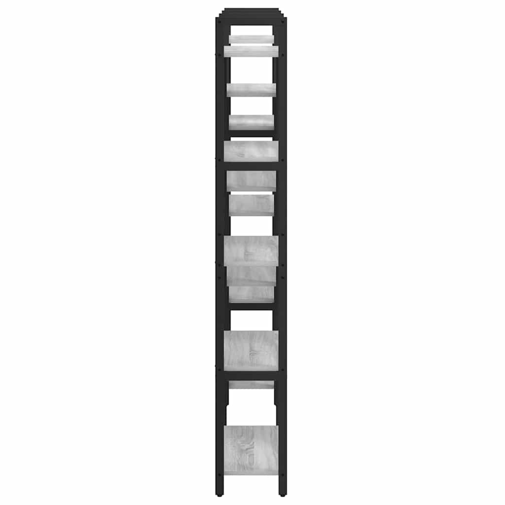 Bücherregal 156 x 25 x 167 cm Holzwerkstoff Grau Sonoma