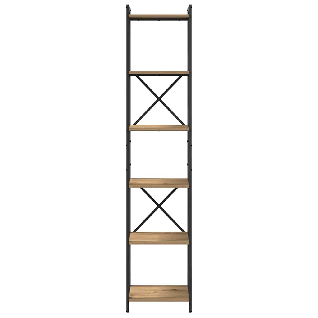 Bücherregal Artisan-Eiche 40 x 30 x 188 cm Holzwerkstoff