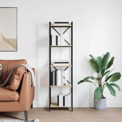Bücherregal 40 x 30 x 155 cm Holzwerkstoff Sonoma-Eiche