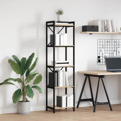 Bücherregal 40 x 30 x 155 cm Holzwerkstoff Sonoma-Eiche