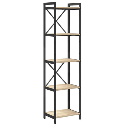 Bücherregal 40 x 30 x 155 cm Holzwerkstoff Sonoma-Eiche