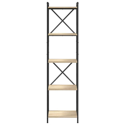Bücherregal 40 x 30 x 155 cm Holzwerkstoff Sonoma-Eiche