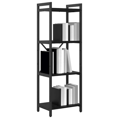 Bücherregal 40 x 30 x 119 cm Holzwerkstoff Schwarz Eichen-Optik