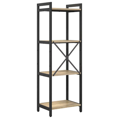 Bücherregal 40 x 30 x 119 cm Holzwerkstoff Sonoma-Eiche