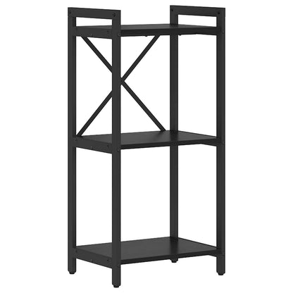 Bücherregal 40 x 30 x 85 cm Holzwerkstoff Schwarz Eichen-Optik