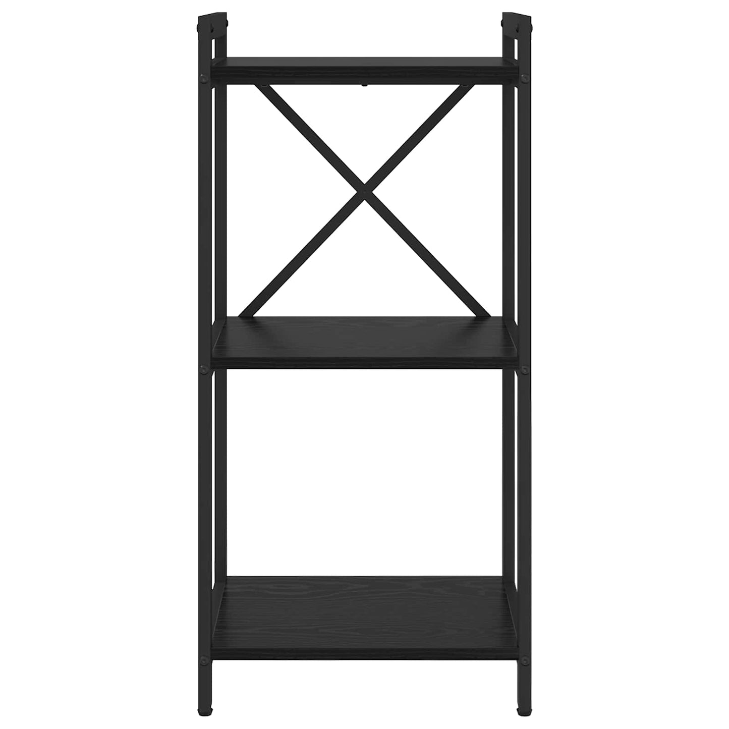 Bücherregal 40 x 30 x 85 cm Holzwerkstoff Schwarz Eichen-Optik