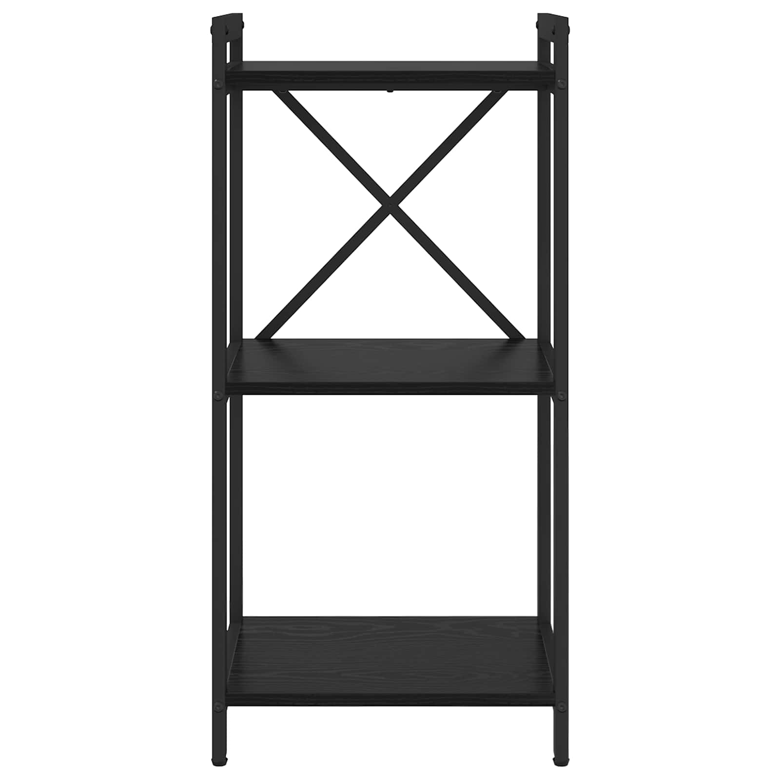 Bücherregal 40 x 30 x 85 cm Holzwerkstoff Schwarz Eichen-Optik