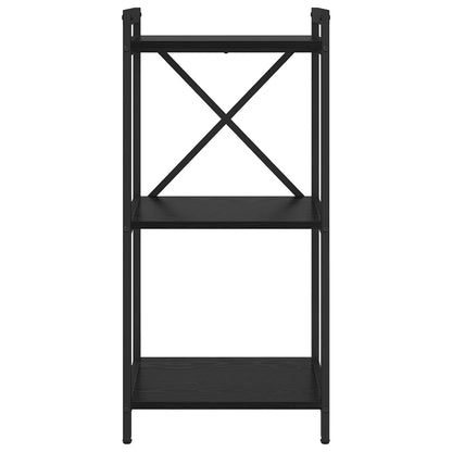 Bücherregal 40 x 30 x 85 cm Holzwerkstoff Schwarz Eichen-Optik