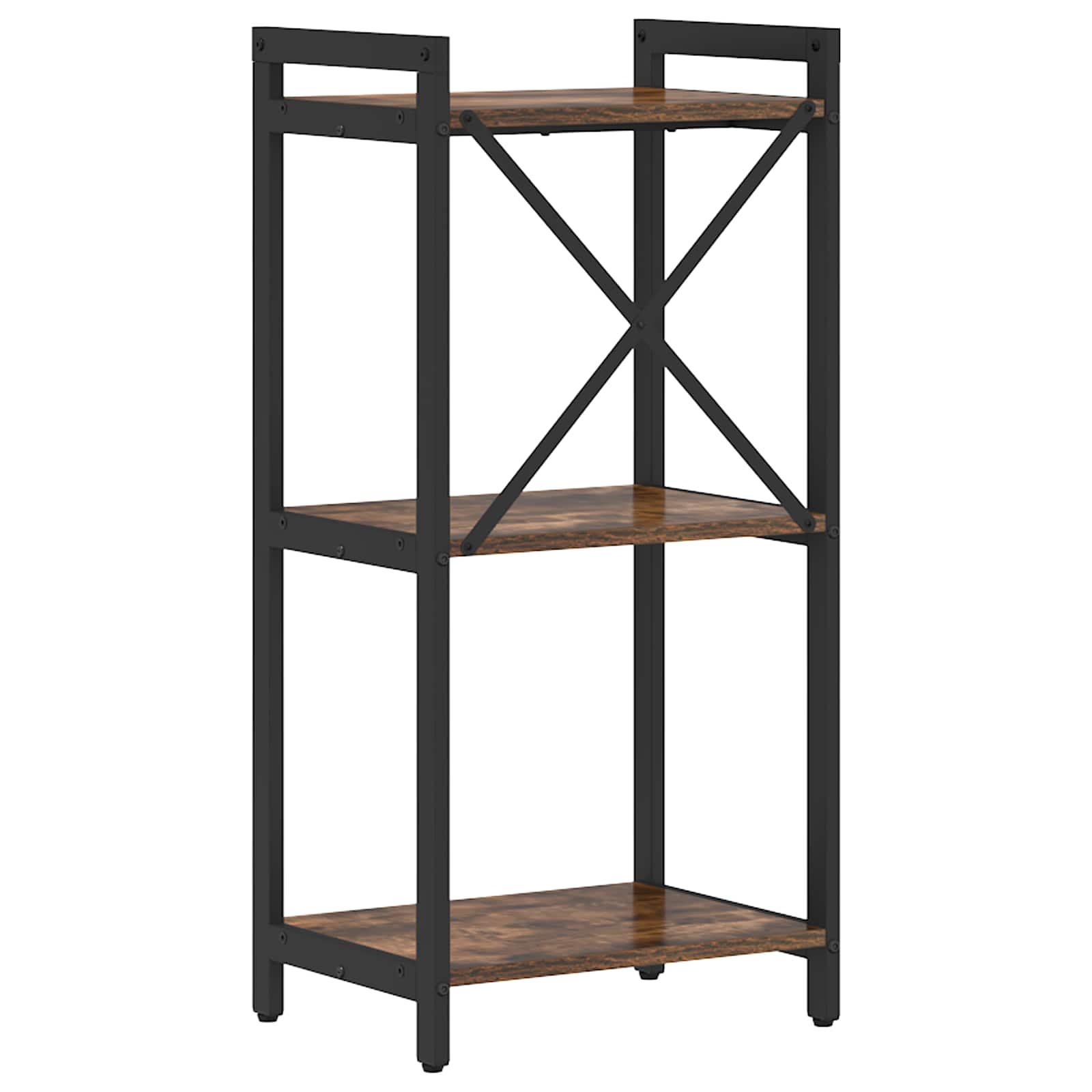 Bücherregal 40 x 30 x 85 cm Holzwerkstoff Geräucherte Eiche
