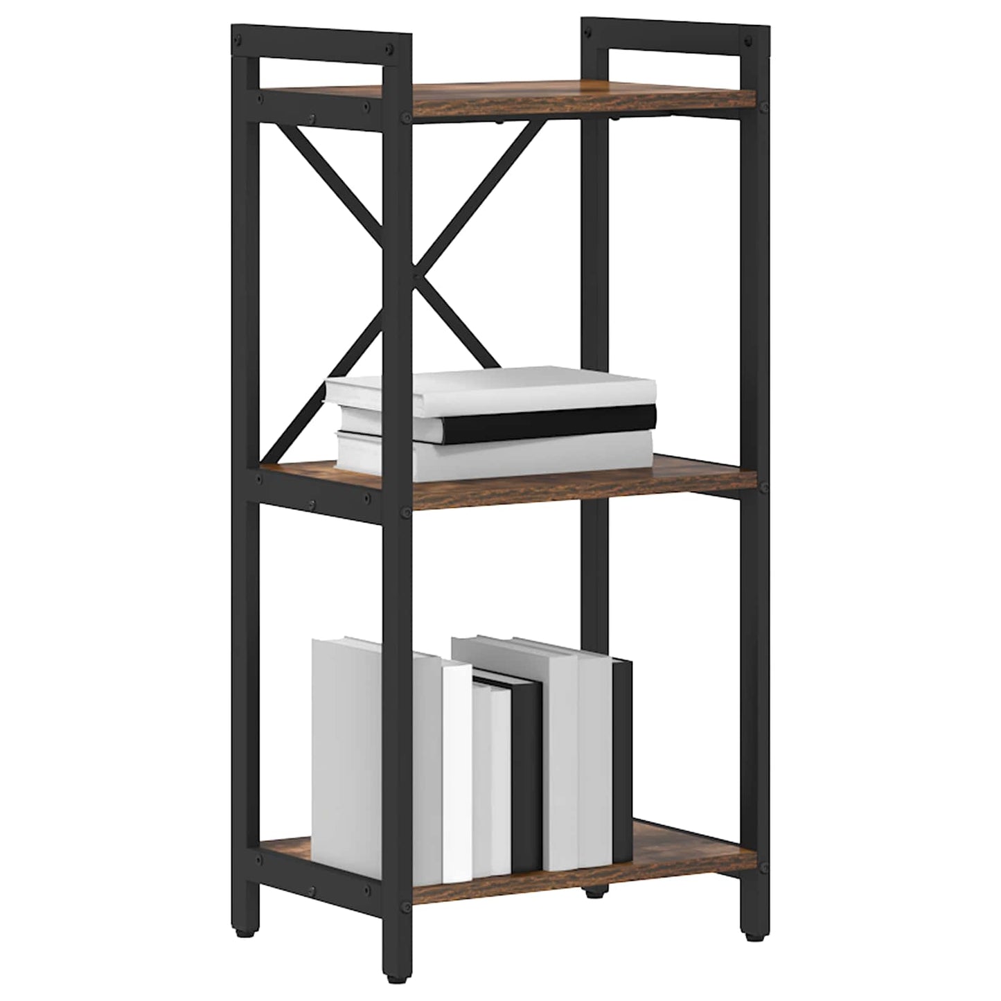 Bücherregal 40 x 30 x 85 cm Holzwerkstoff Geräucherte Eiche