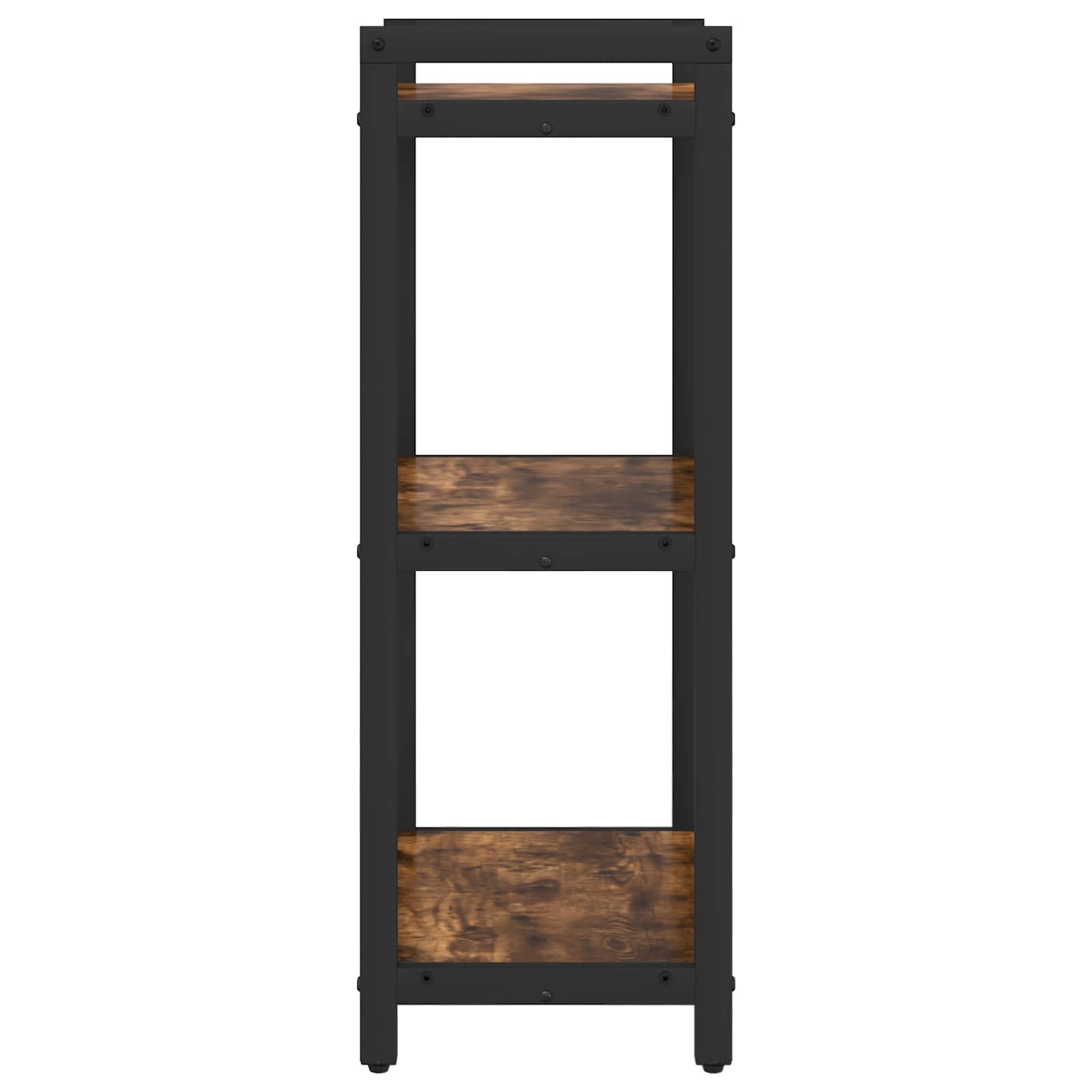 Bücherregal 40 x 30 x 85 cm Holzwerkstoff Geräucherte Eiche