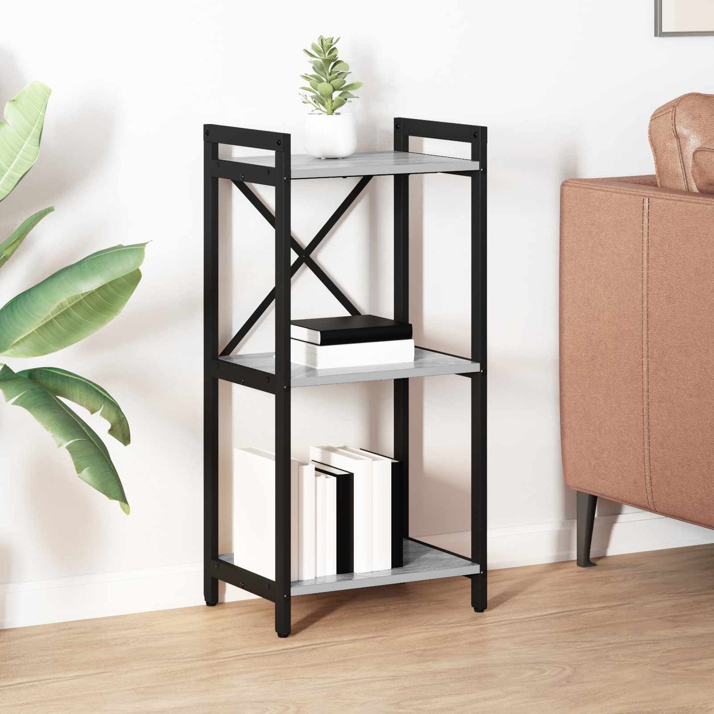 Bücherregal Grau Sonoma 40 x 30 x 83 cm Holzwerkstoff