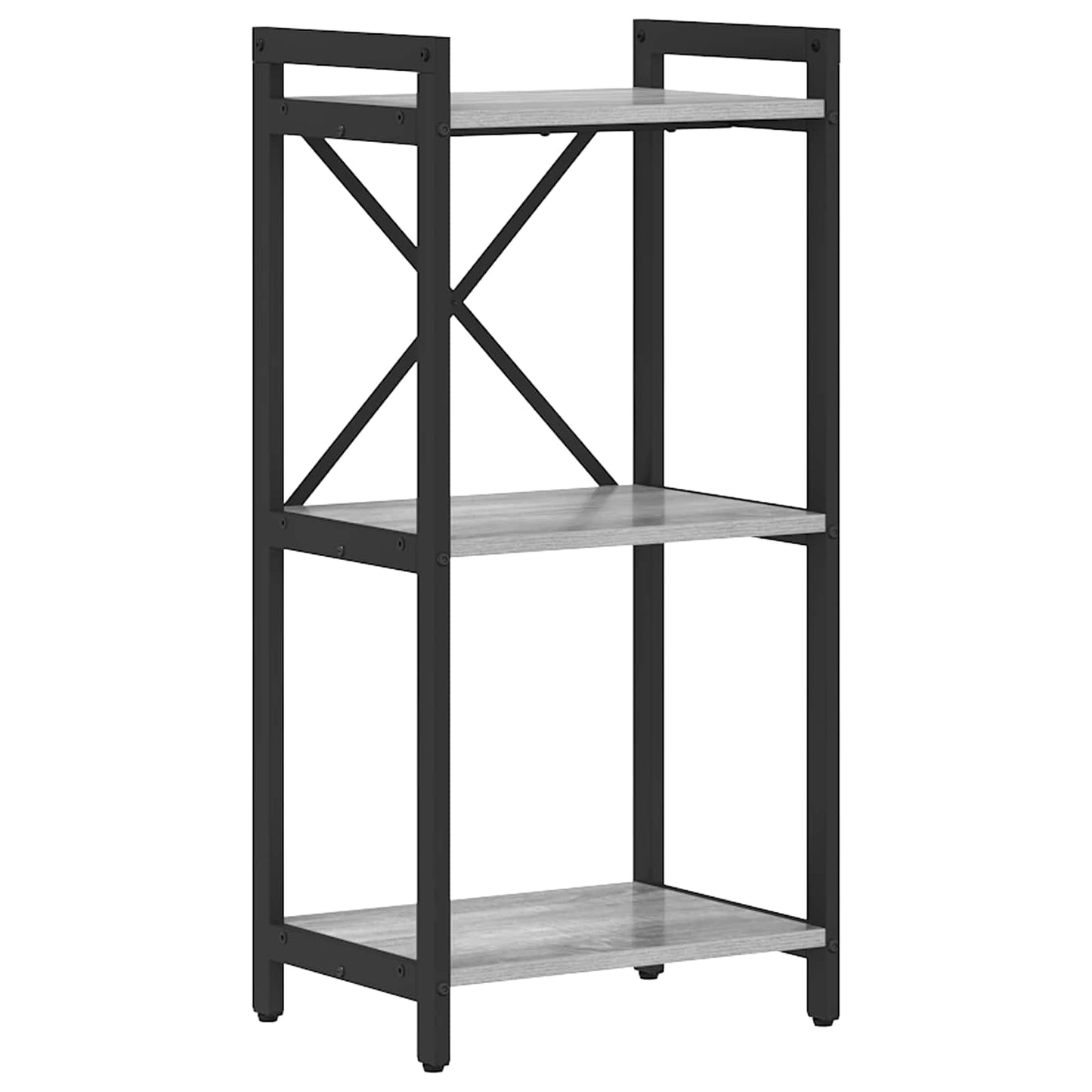 Bücherregal 40 x 30 x 85 cm Holzwerkstoff Grau Sonoma