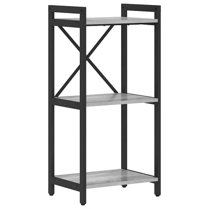 Bücherregal 40 x 30 x 85 cm Holzwerkstoff Grau Sonoma