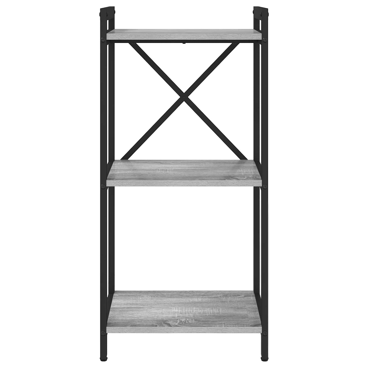 Bücherregal 40 x 30 x 85 cm Holzwerkstoff Grau Sonoma