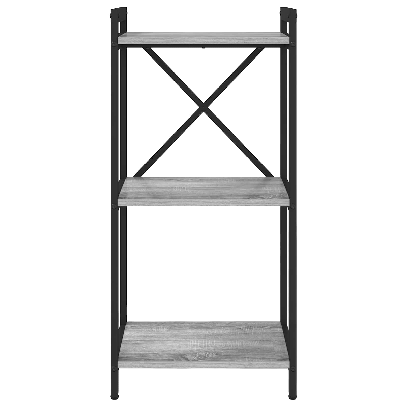 Bücherregal 40 x 30 x 85 cm Holzwerkstoff Grau Sonoma