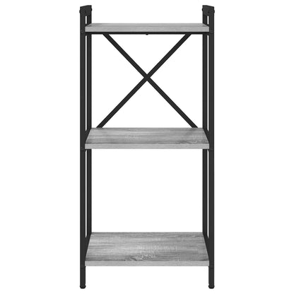 Bücherregal 40 x 30 x 85 cm Holzwerkstoff Grau Sonoma