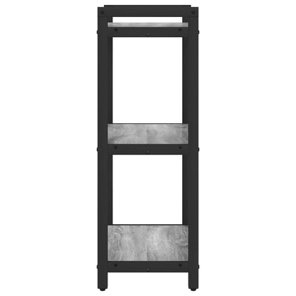 Bücherregal 40 x 30 x 85 cm Holzwerkstoff Grau Sonoma
