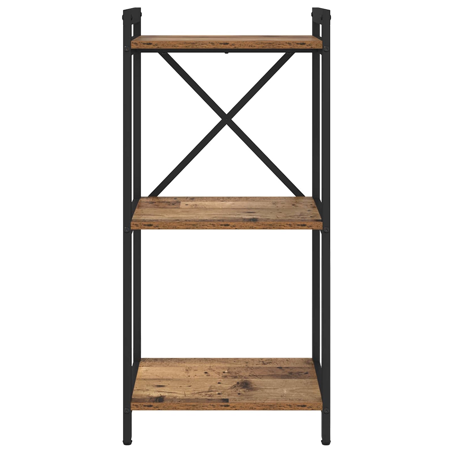 Bücherregal 40 x 30 x 85 cm Holzwerkstoff Altholz
