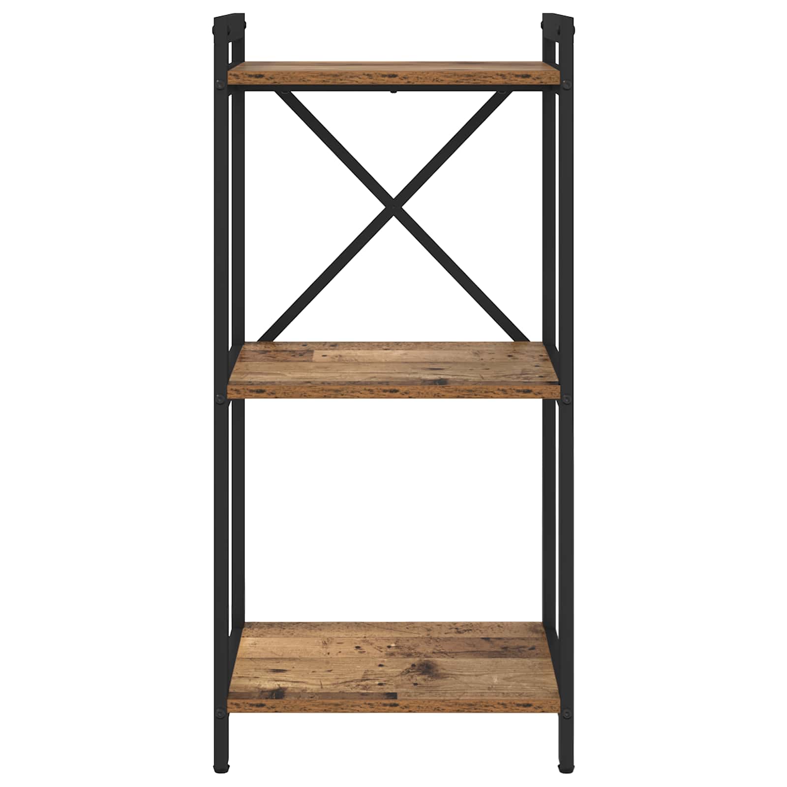 Bücherregal 40 x 30 x 85 cm Holzwerkstoff Altholz
