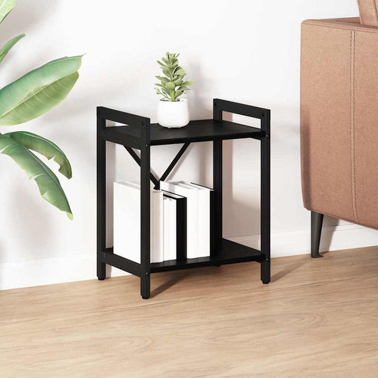 Bücherregal Schwarz Eichen-Optik 40 x 30 x 48,5 cm