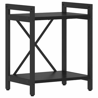 Bücherregal 40 x 30 x 50 cm Holzwerkstoff Schwarz Eichen-Optik