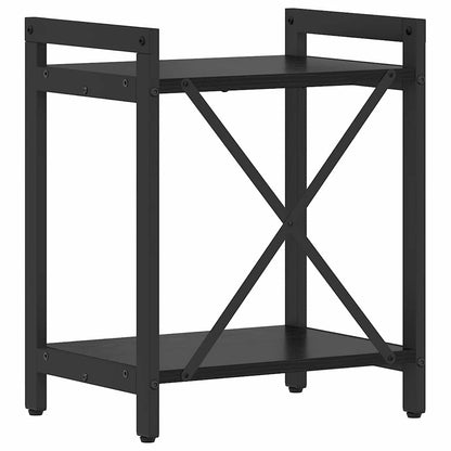 Bücherregal 40 x 30 x 50 cm Holzwerkstoff Schwarz Eichen-Optik