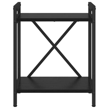Bücherregal 40 x 30 x 50 cm Holzwerkstoff Schwarz Eichen-Optik