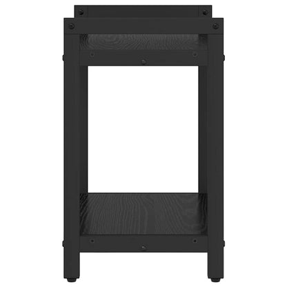Bücherregal 40 x 30 x 50 cm Holzwerkstoff Schwarz Eichen-Optik